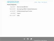 Tablet Screenshot of iainjmitchell.com